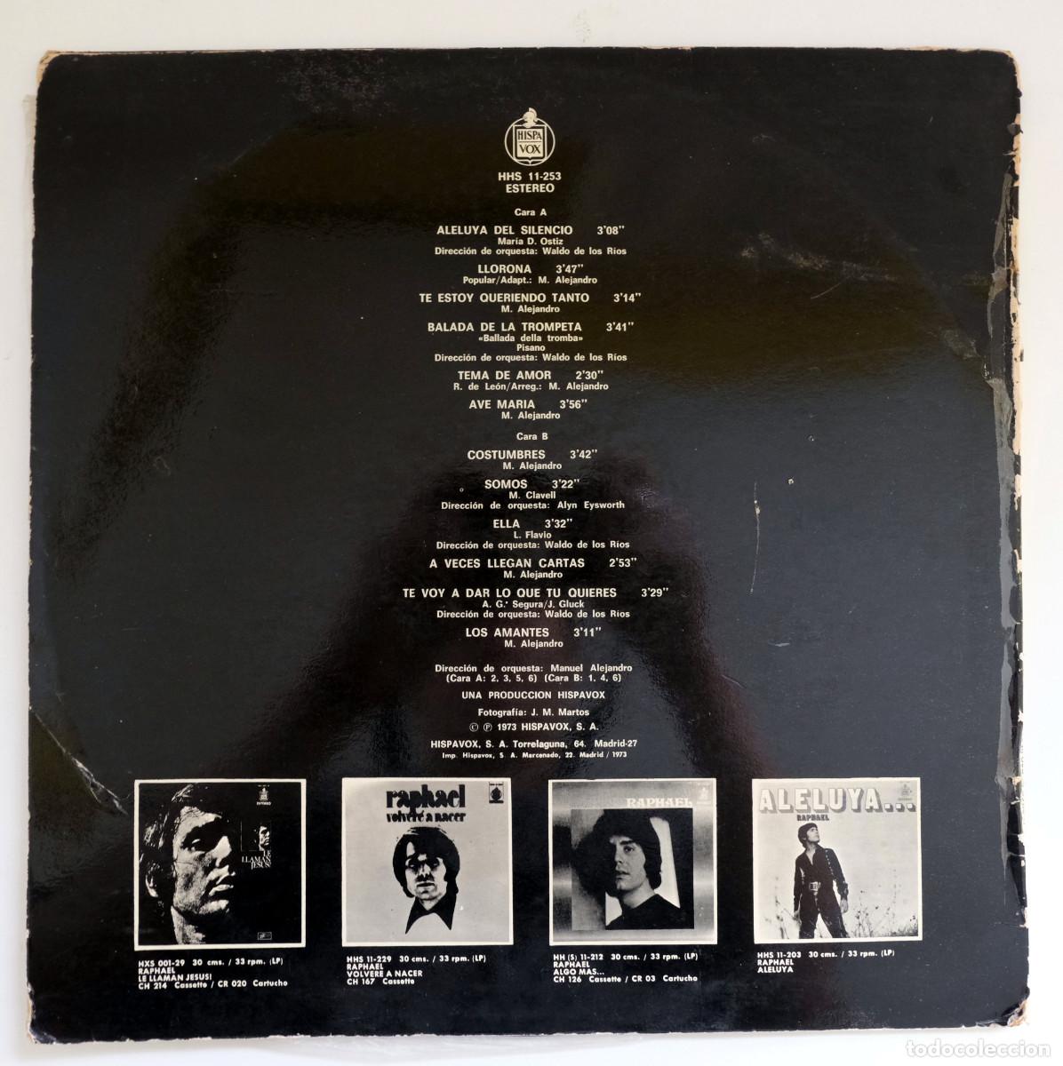 Discos de vinilo: El disco de oro de Raphael. Vinilo. 1973 - Foto 2