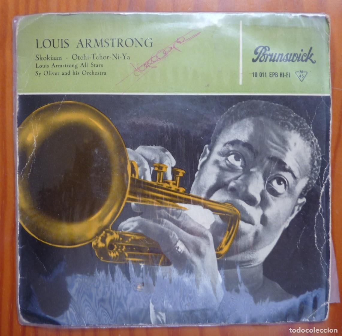 Discos de vinilo: LOUIS ARMSTRONG / SKOKIAAN+3 / 1960 / EP - Foto 1