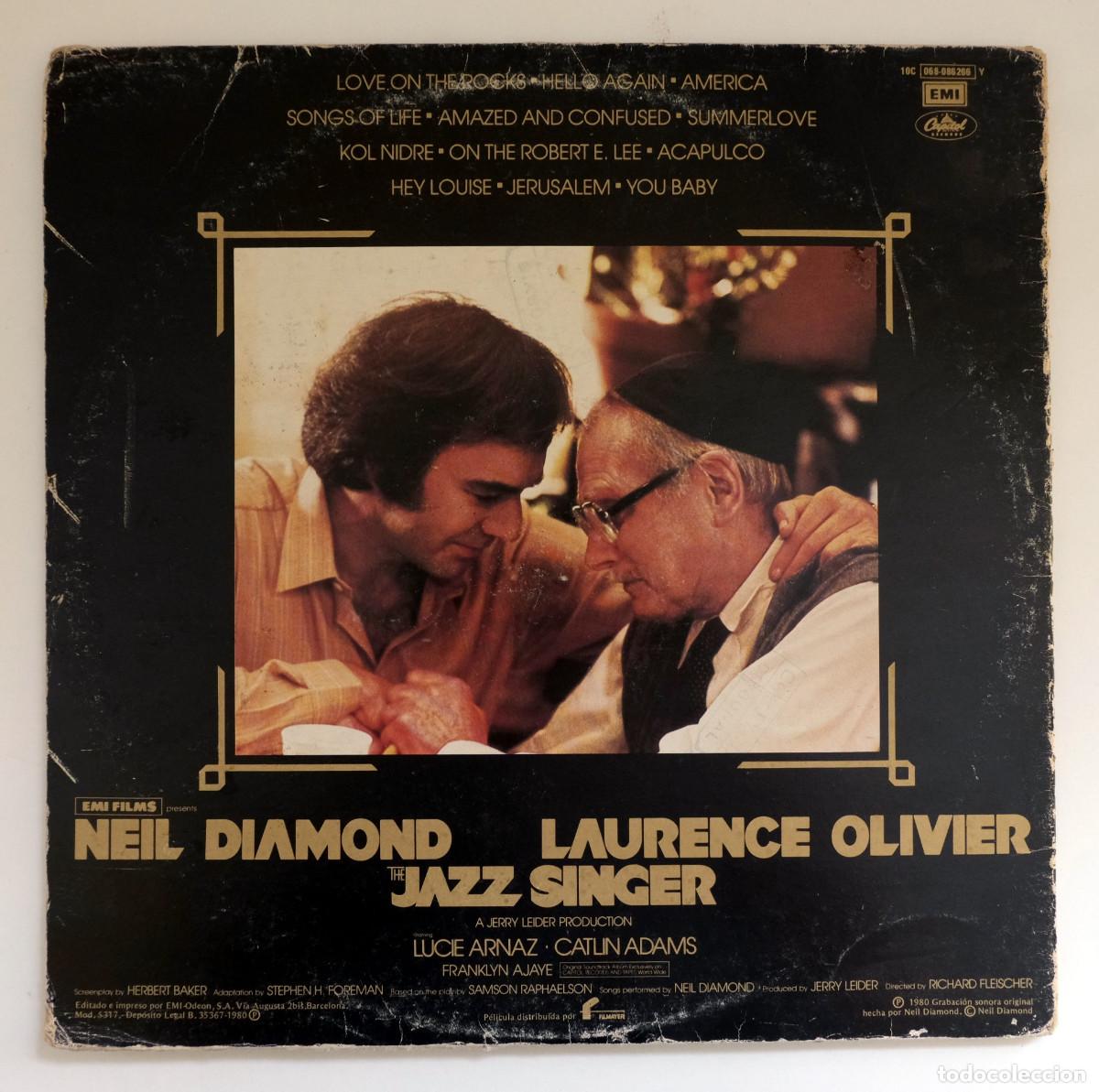Discos de vinilo: Neil Diamond. The Jazz Singer. Vinilo - Foto 2
