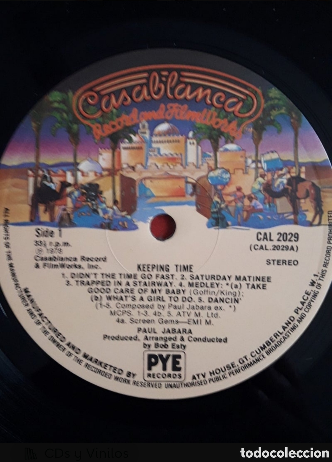 Discos de vinilo: Lp Paul Jabara.&nbsp;Keeping Time - Foto 3