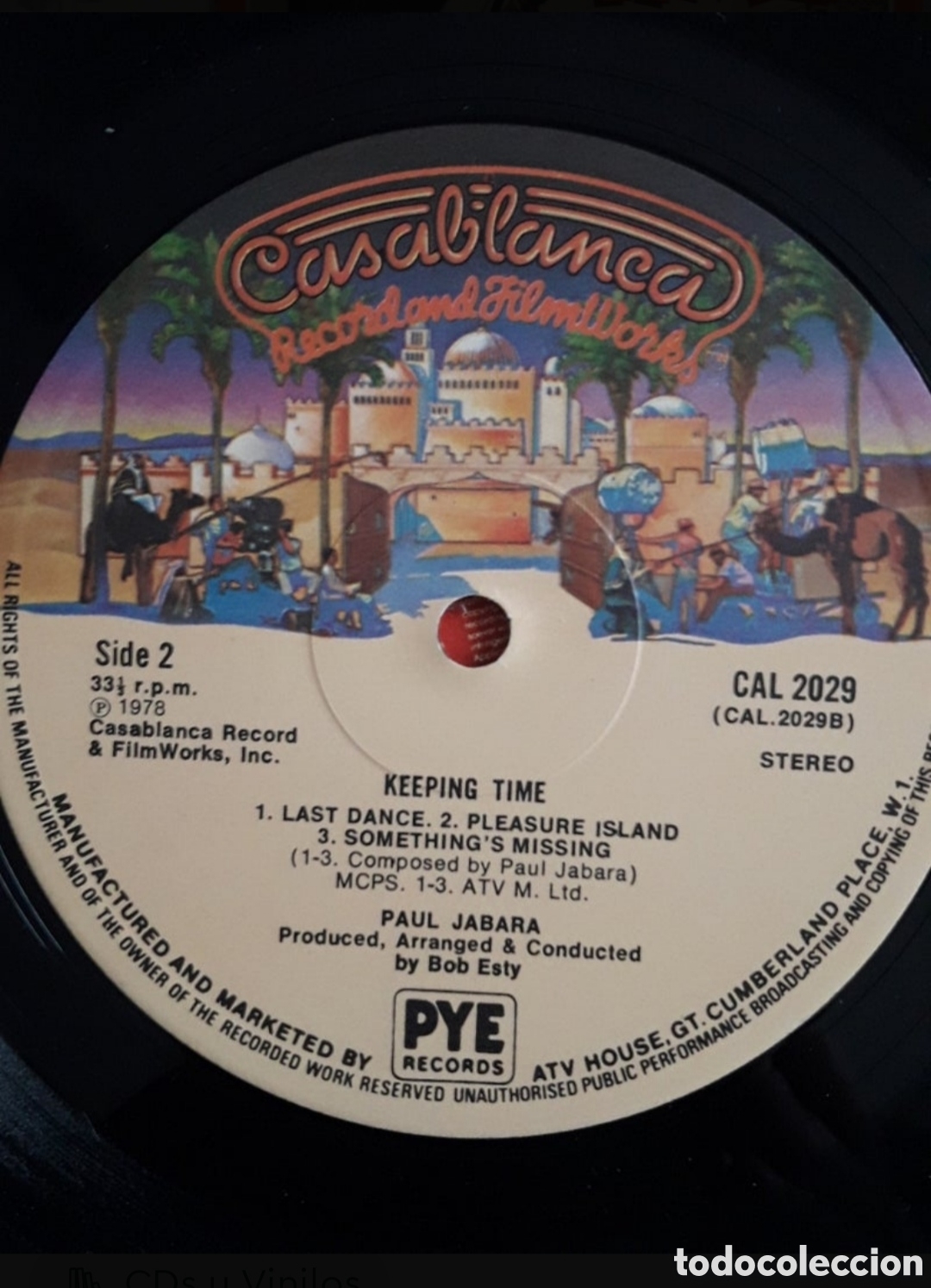 Discos de vinilo: Lp Paul Jabara.&nbsp;Keeping Time - Foto 4