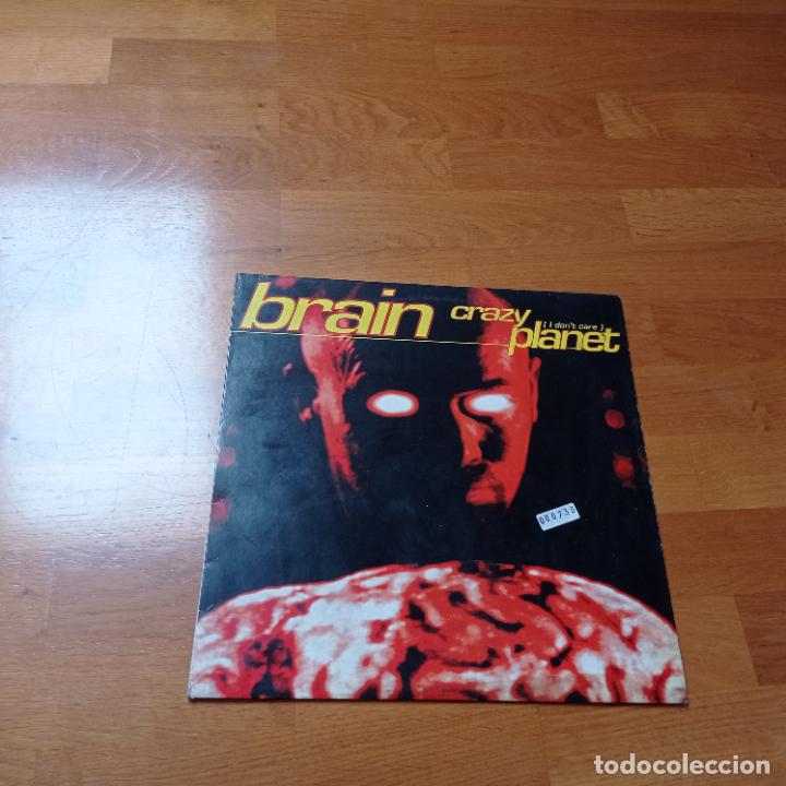 Discos de vinilo: Brain-crazy planet(i dont care).maxi - Foto 1