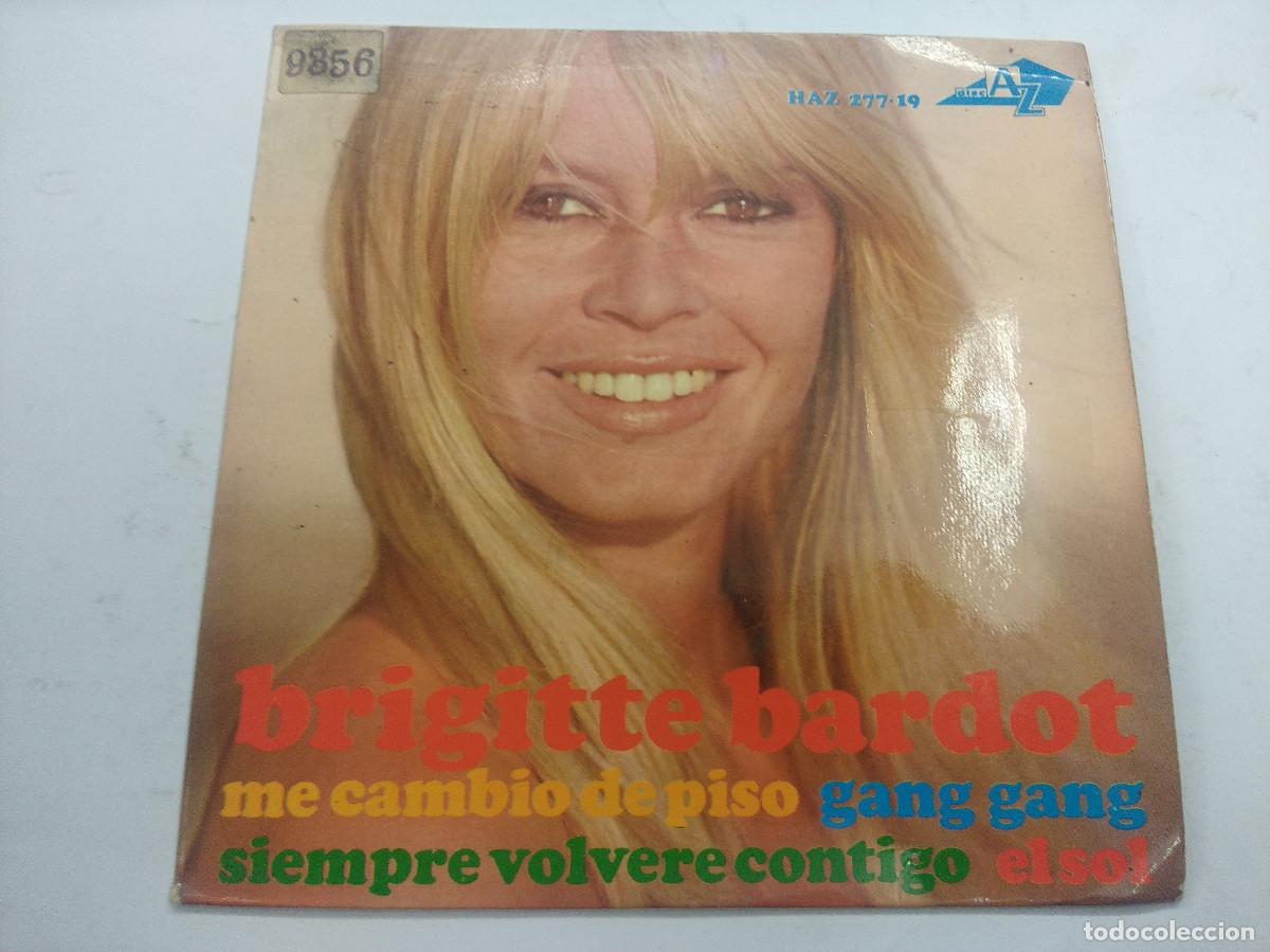 Discos de vinilo: BRIGITTE BARDOT/ME CAMBIO DE PISO/SINGLE. - Foto 1