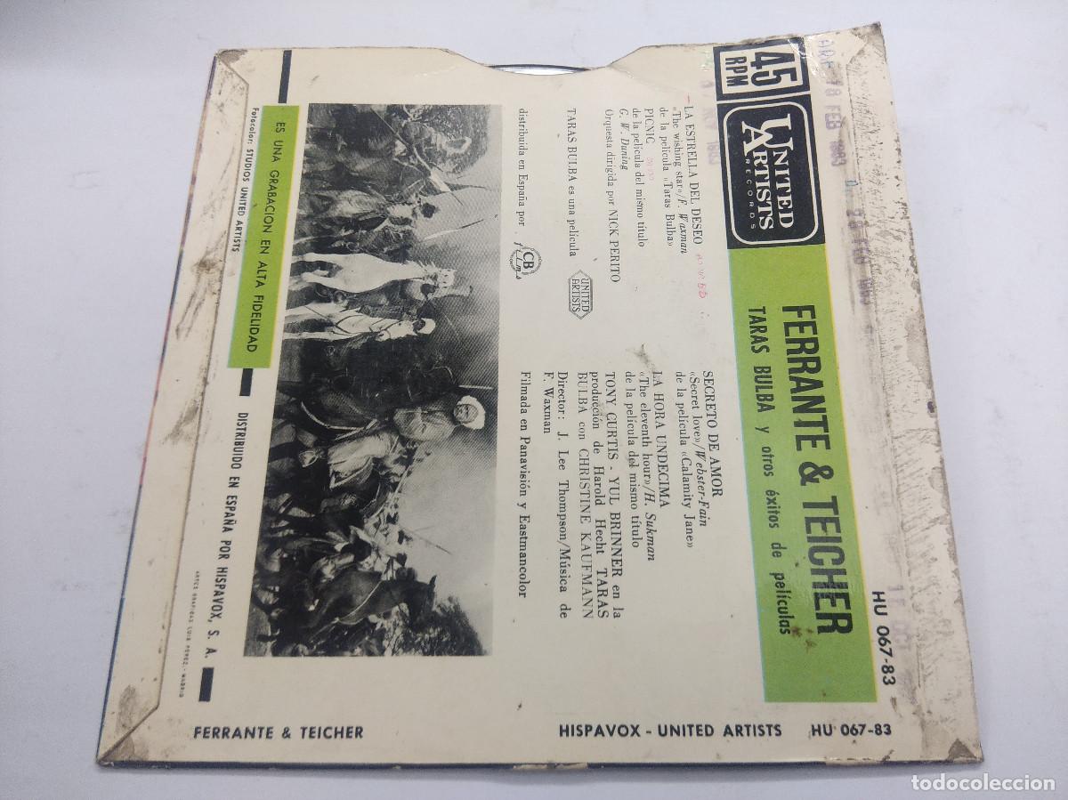 Discos de vinilo: TARAS BULBA/FERRANTE & TEICHER/SINGLE. - Foto 3