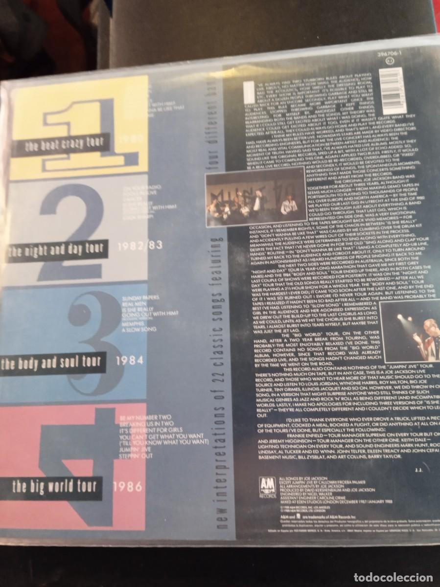 Discos de vinilo: JOE JACKSON- LIVE 1980/86 LP DOBLE - Foto 2