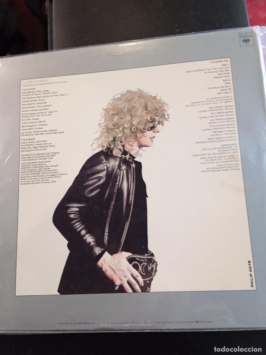 Discos de vinilo: IAN HUNTER- ALL AMERICAN ALIEN- BOY. LP - Foto 2
