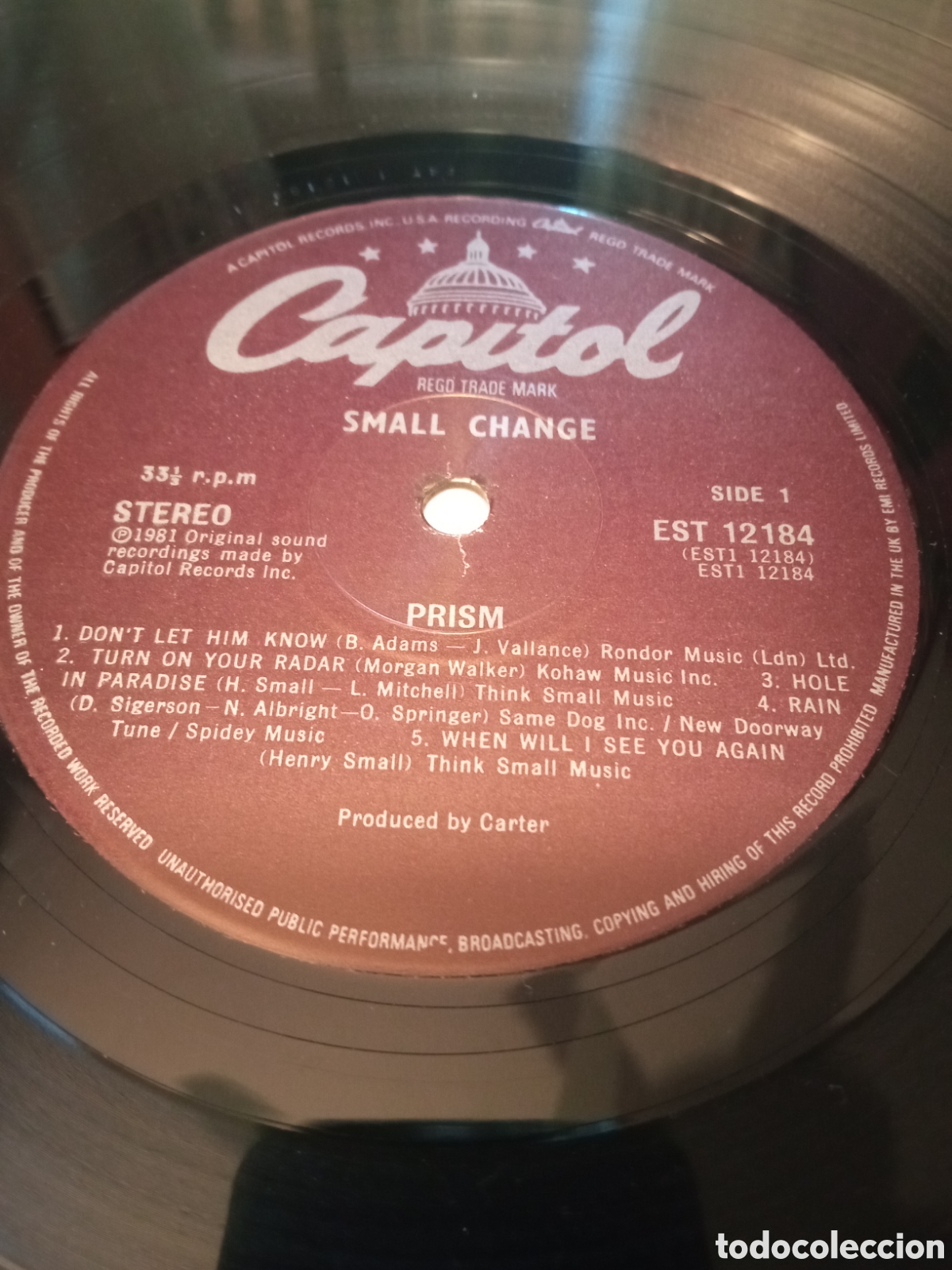 Discos de vinilo: Prism - Small change - Foto 3
