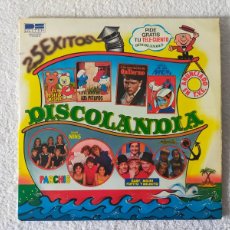 Discos de vinilo: DISCOLANDIA (PARCHIS, NINS, REGALIZ: 25 EXITOS - DOBLE LP BELTER 1980 (DOBLE PORTADA). Lote 367269679