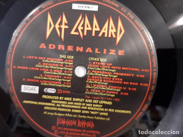 Discos de vinilo: DEF LEPPARD -ADRENALIZE- (1992) LP DISCO VINILO - Foto 9