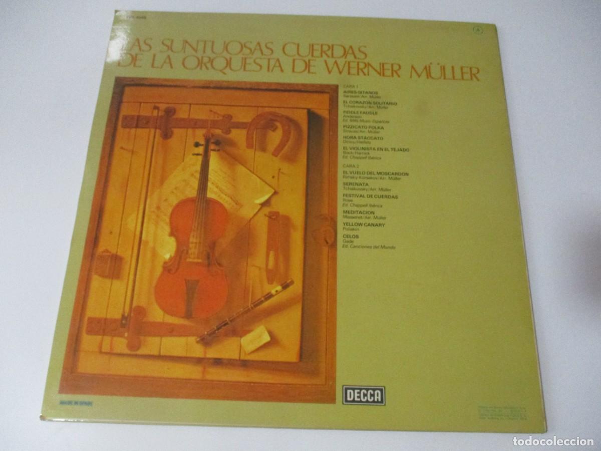 Discos de vinilo: LAS SUNTUOSAS CUERDAS DE LA ORQUESTA D WERNER M&Uuml;LLER DI4169 - Foto 2
