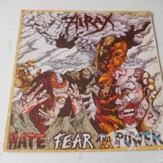 Discos de vinilo: HIRAX. MINI LP. HATE FEAR AND POWER. EDICIÓN HOLANDESA ORIGINAL DE 1986