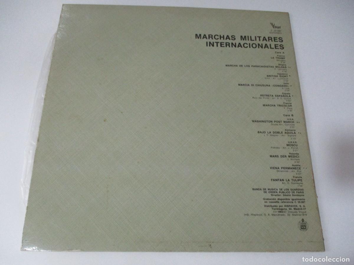Discos de vinilo: MARCHAS MILITARES INTERANCIONALES DI4189 - Foto 2