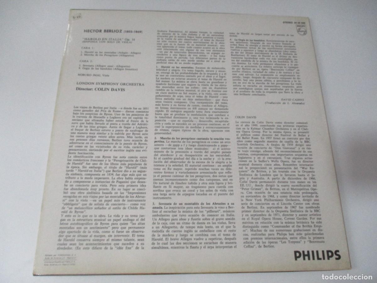 Discos de vinilo: BERLIOZ Harold en Italie DI4190 - Foto 2