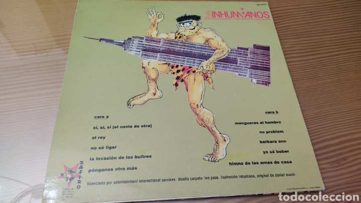 Discos de vinilo: Disco vinilo LP de Los Inhumanos &rdquo; No Problem &rdquo; edici&oacute;n espa&ntilde;ola de 1990 - Foto 2