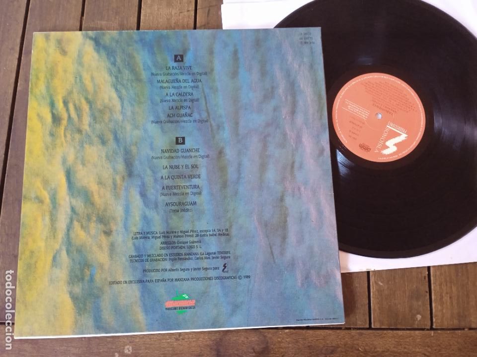 Discos de vinilo: TABURIENTE LP. GRANDES EXITOS. MADE IN SPAIN. 1989 - Foto 2