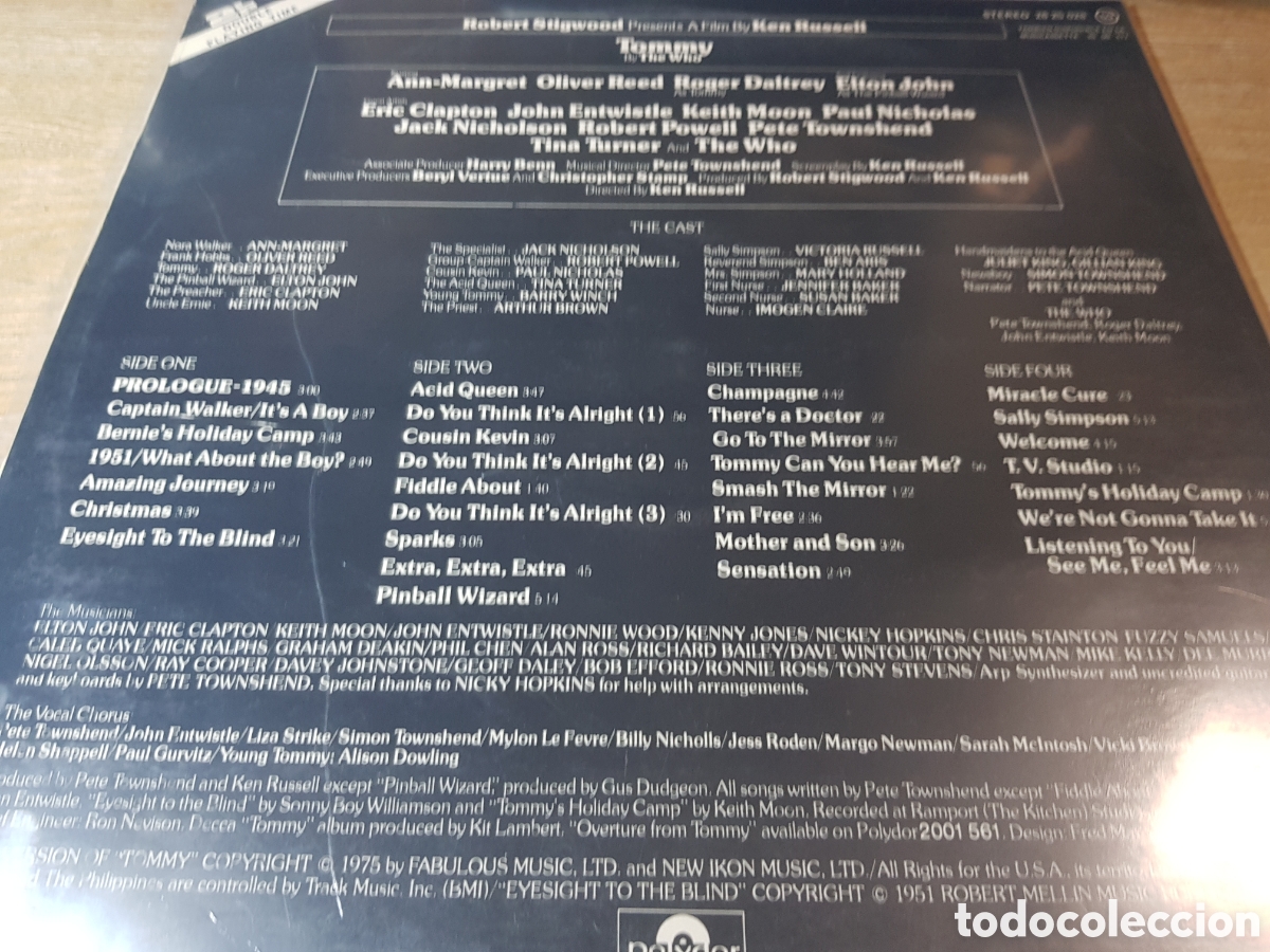 Discos de vinilo: THE WHO TOMMY DOBLE LP - Foto 2