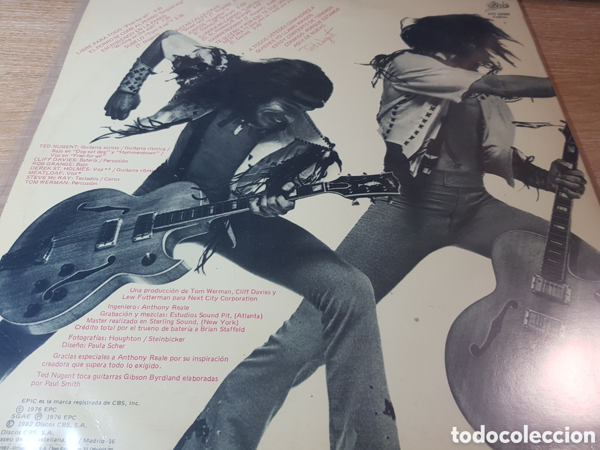 Discos de vinilo: TED NUGENT LIBRE PARA TODO - Foto 2