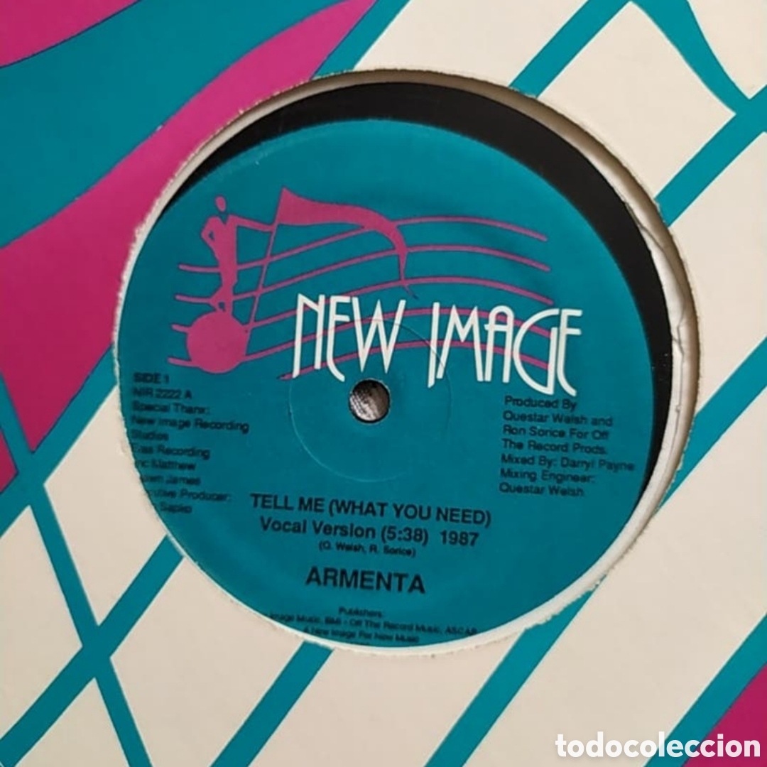 Discos de vinilo: Maxi single Armenta. Tell Me (What You Need) - Foto 2