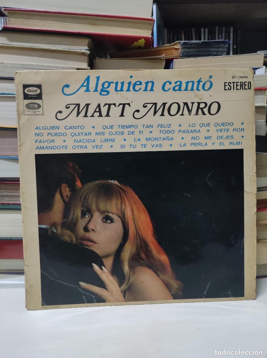 Discos de vinilo: Matt Monro &ndash; Alguien Cant&oacute; - Foto 1