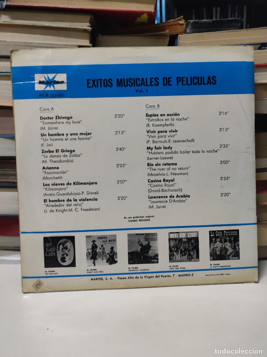 Discos de vinilo: Exitos Musicales De Peliculas Vol. 1 - Foto 2