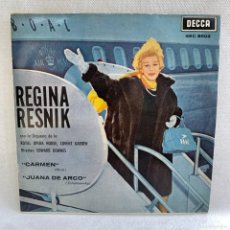 Discos de vinilo: EP REGINA RESNIK CON LA ORQUESTA DE LA ROYAL HOUSE, CONVENT GARDEN - CARMEN - ESPAÑA - AÑO 1963. Lote 367365339
