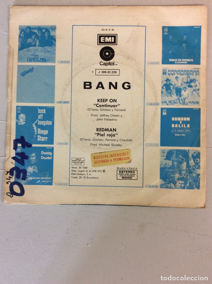 Discos de vinilo: Bang. Keep on. Redman. - Foto 2