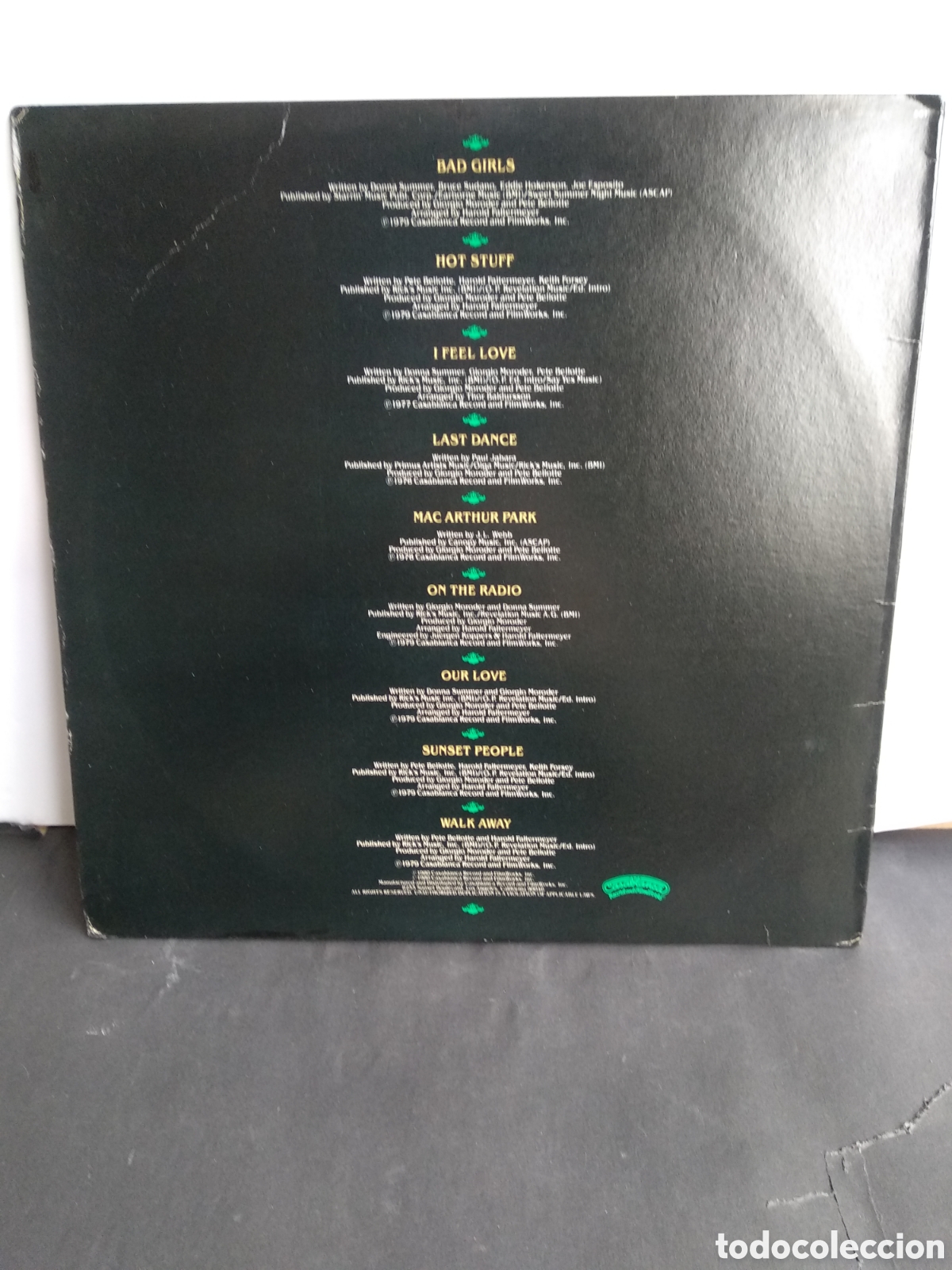 Discos de vinilo: *DONNA SUMMER, SOLO FUNDA SIN DISCO. LT.2 - Foto 2