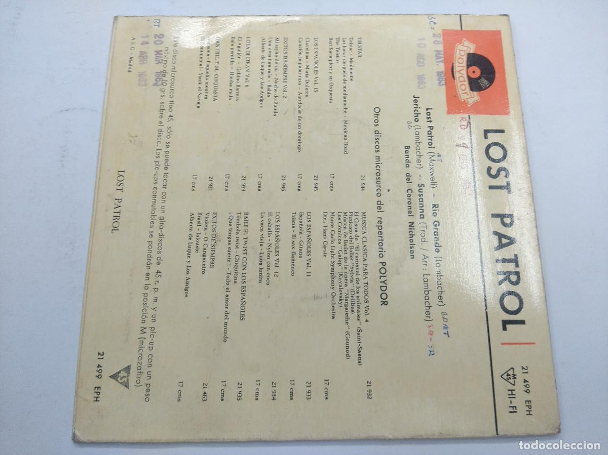 Discos de vinilo: LOST PATROL/JERICHO/SINGLE PROMOCIONAL. - Foto 3