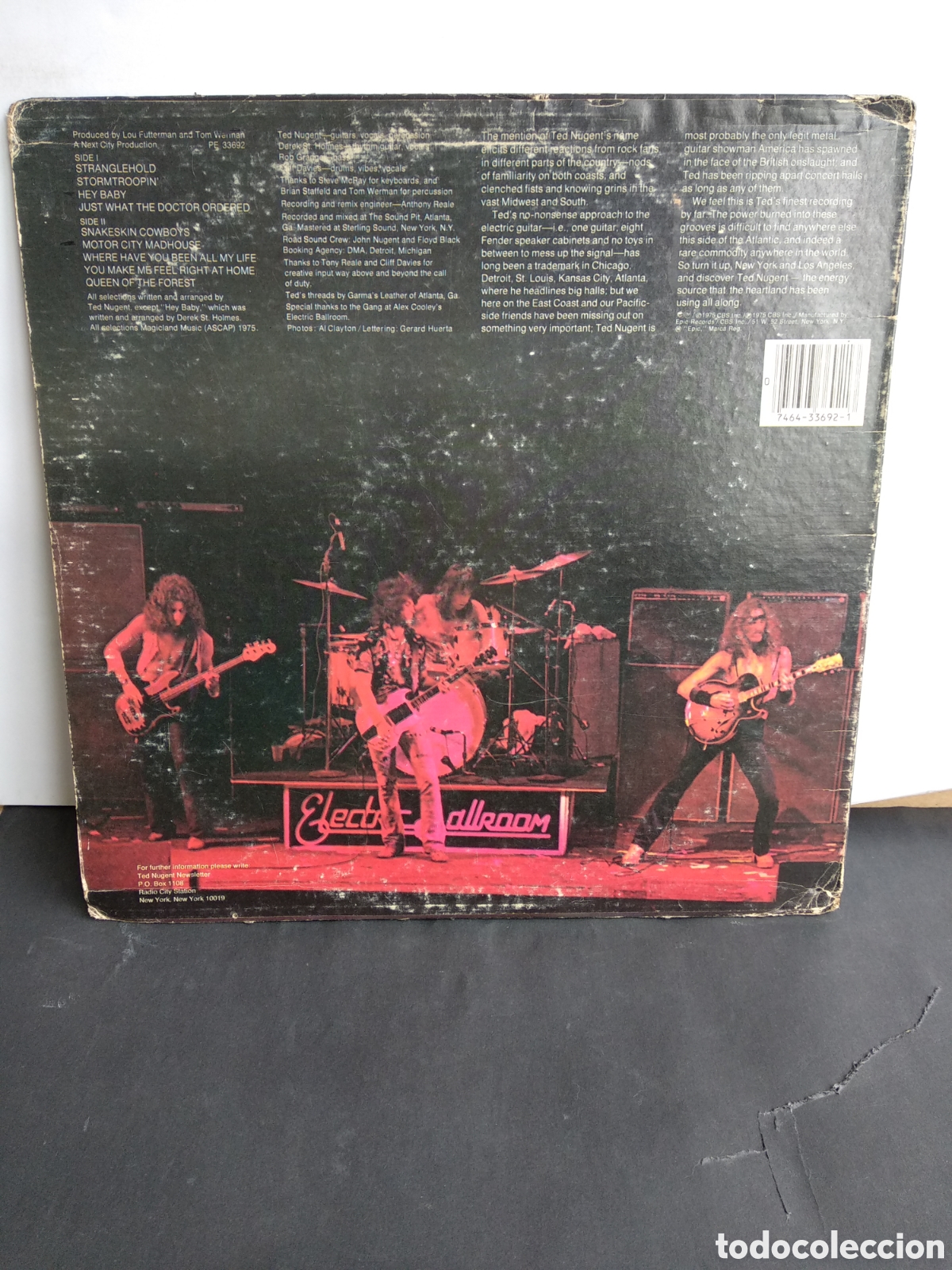 Discos de vinilo: *TED NUGENT, US. SOLO FUNDA SIN DISCO. LT.2 - Foto 2
