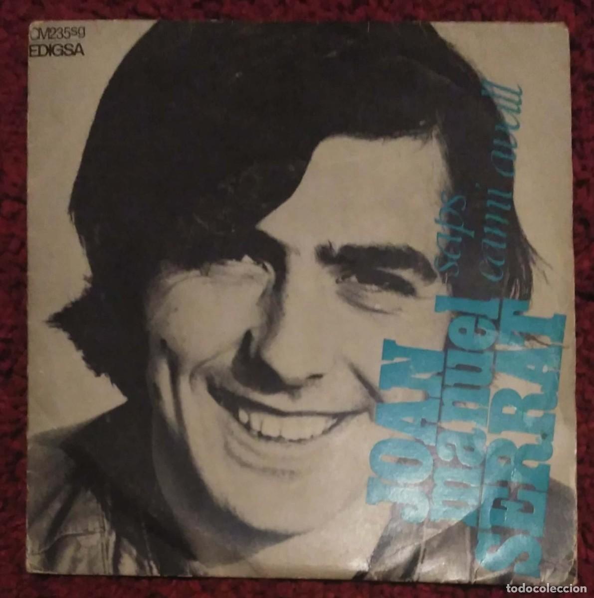 Discos de vinilo: JOAN MANUEL SERRAT (SAPS / CAMI AVALL) Single 1969 - Foto 1