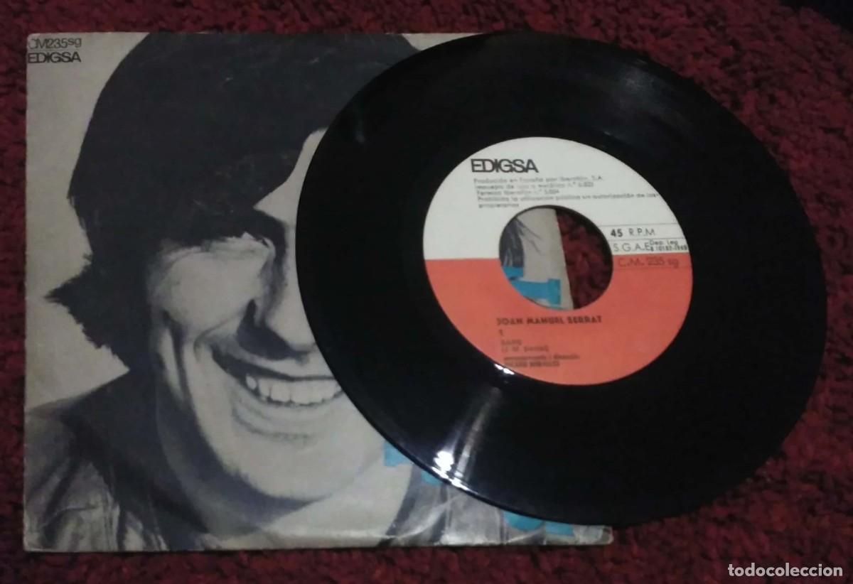 Discos de vinilo: JOAN MANUEL SERRAT (SAPS / CAMI AVALL) Single 1969 - Foto 3