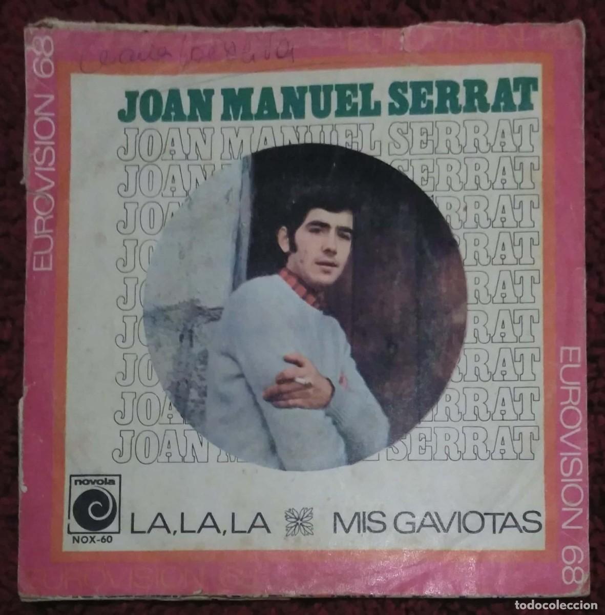Discos de vinilo: JOAN MANUEL SERRAT (LA LA LA / MIS GAVIOTAS) Single 1968 - Foto 1