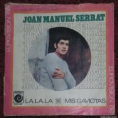 Discos de vinilo: JOAN MANUEL SERRAT (LA LA LA / MIS GAVIOTAS) SINGLE 1968