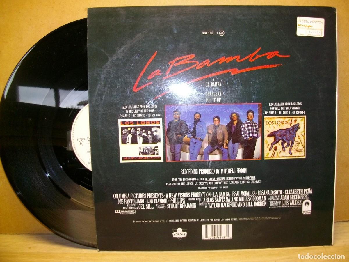 Discos de vinilo: Los Lobos &ndash; La Bamba MAXI SINGLE 45 RPM - Foto 2