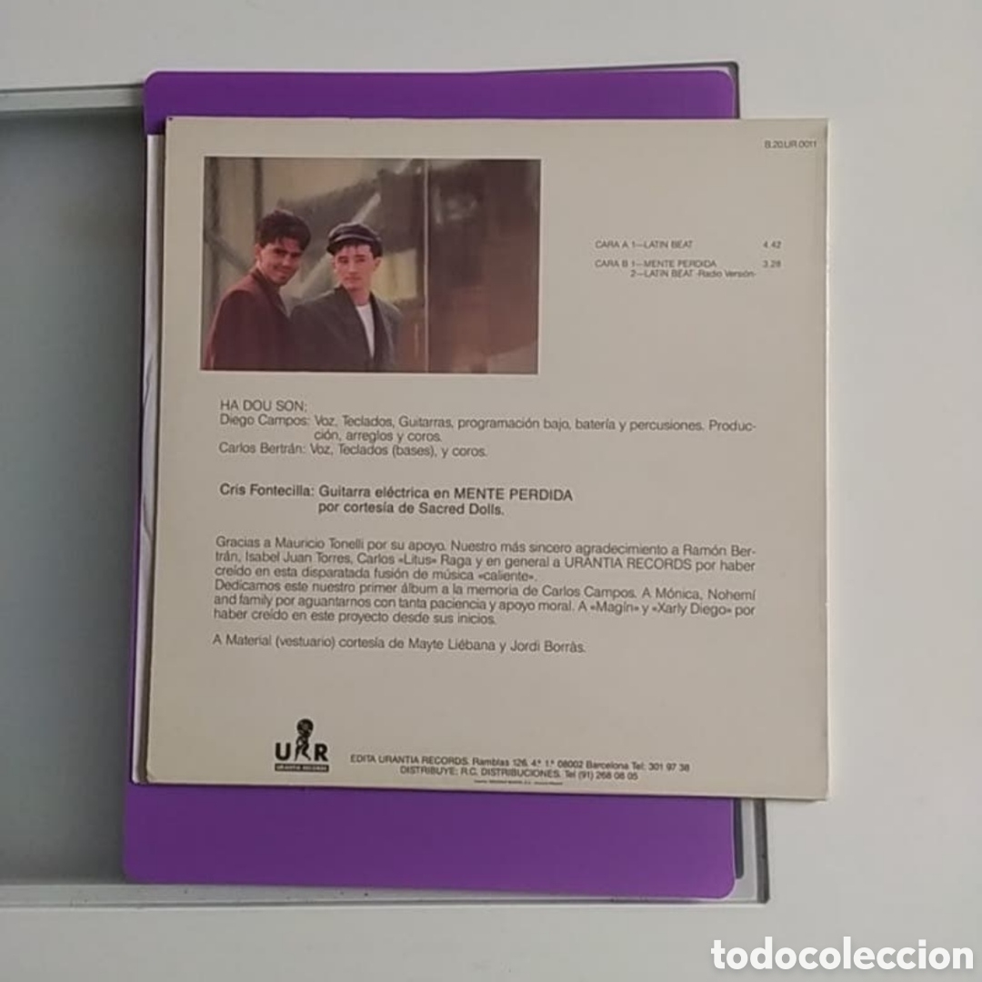 Discos de vinilo: Maxi single HA DOU. Latin Beat - Foto 2
