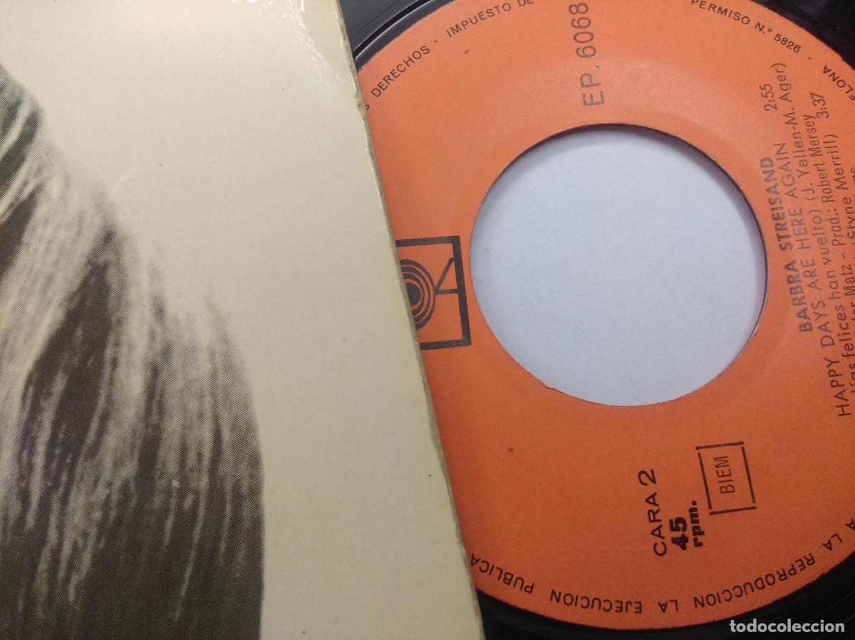 Discos de vinilo: BARBRA STREISAND/MY MAN/SINGLE. - Foto 2