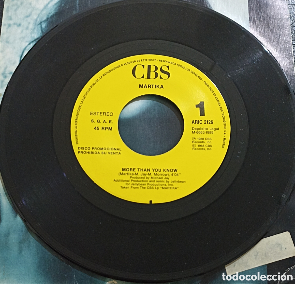 Discos de vinilo: SINGLE MARTIKA - MORE THAN YOU KNOW - Foto 3