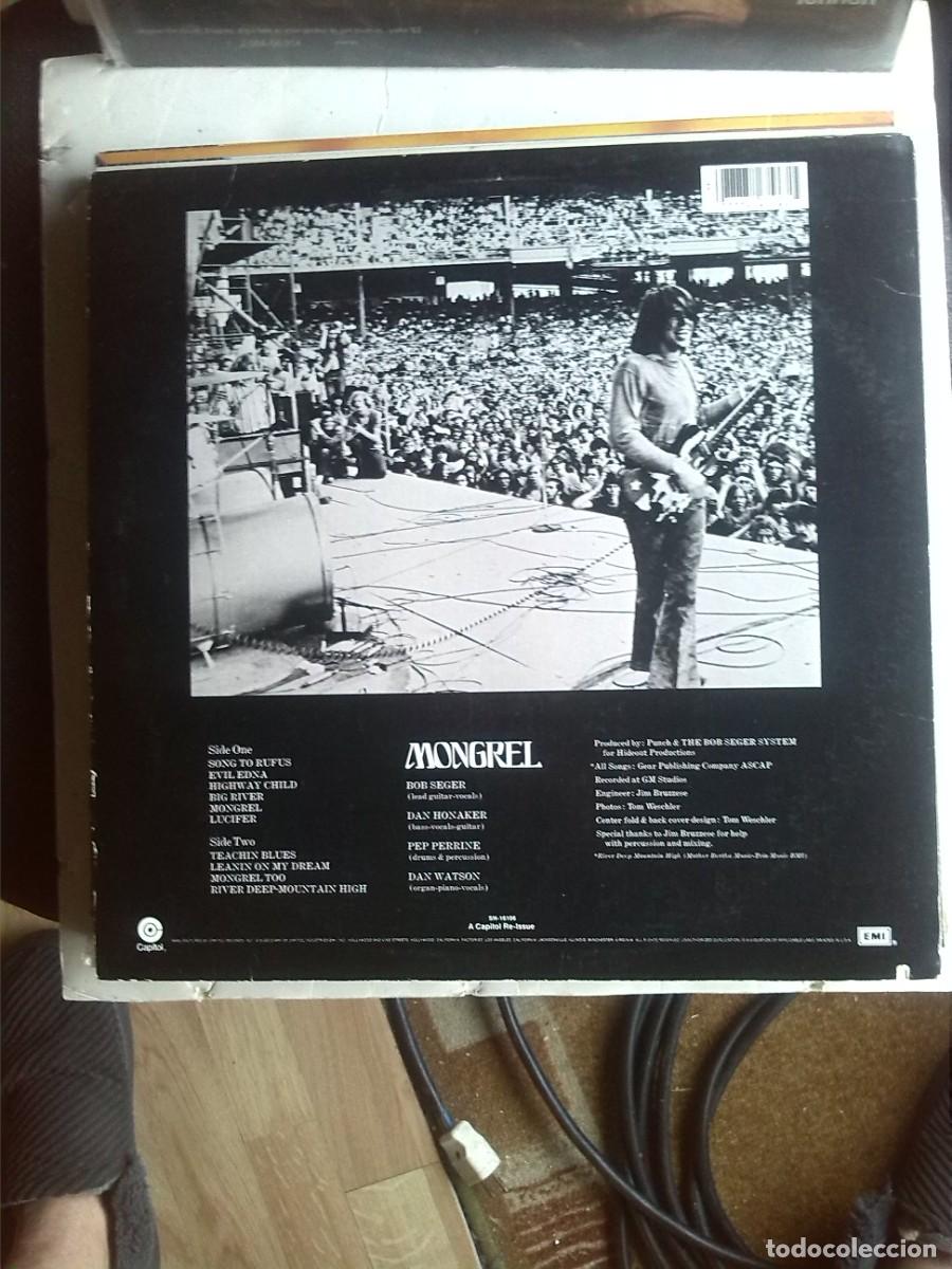 Discos de vinilo: bob seger mongrel usa 1980 lp - Foto 2