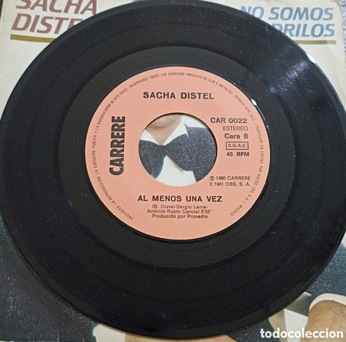 Discos de vinilo: SINGLE SACHA DISTEL - NO SOMOS COCODRILOS - Foto 4