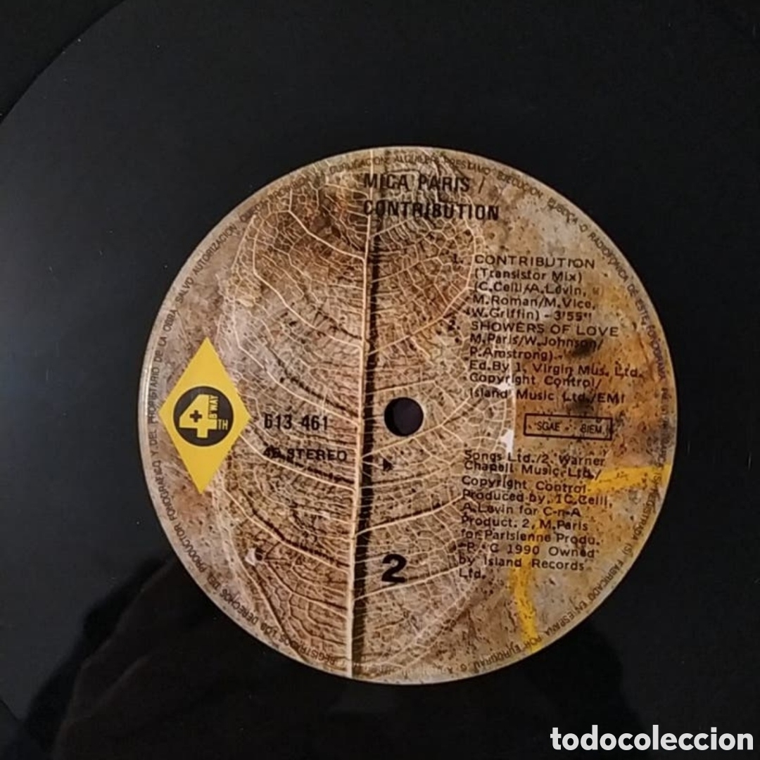 Discos de vinilo: Maxi single Mica Paris Featuring Rakim. Contribution - Foto 4