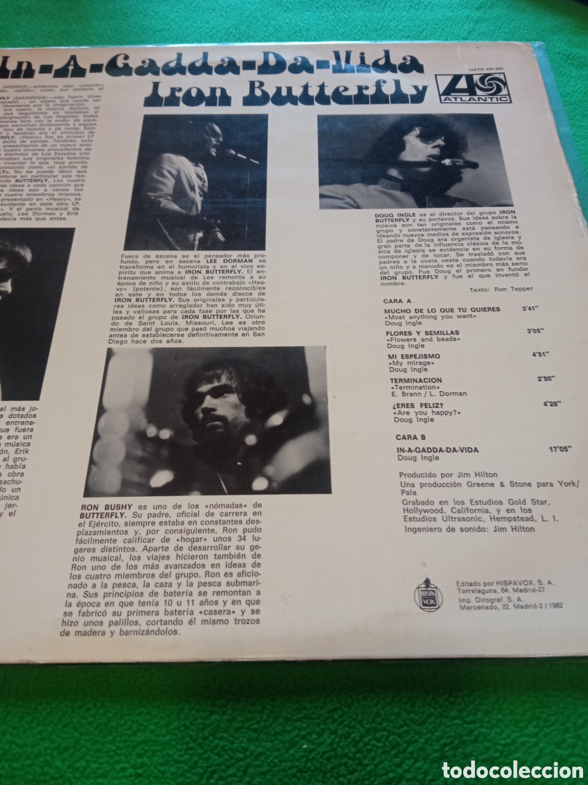 Discos de vinilo: Iron butterfly - In-a-gadda-da-vida - Foto 2