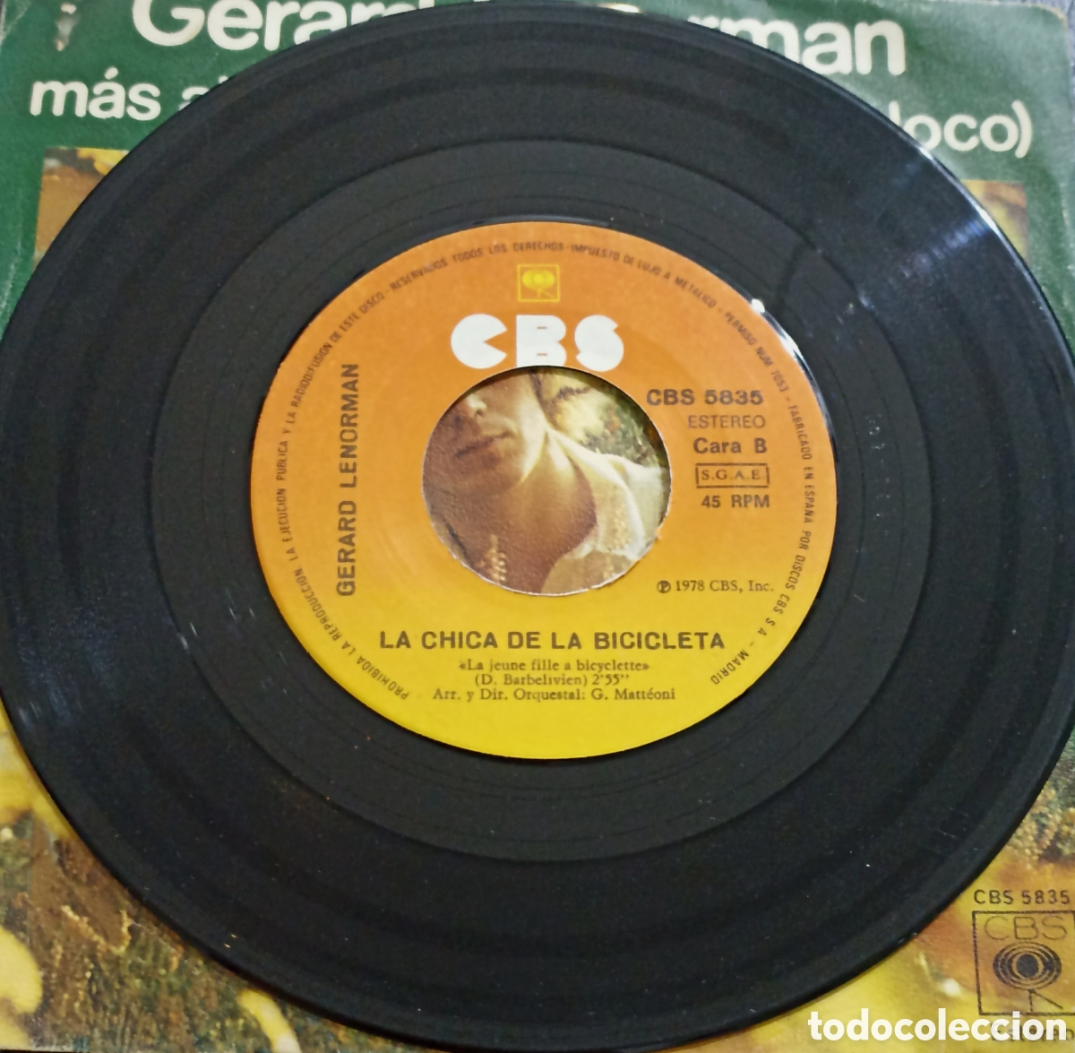 Discos de vinilo: SINGLE G&Eacute;RARD LENORMAN - M&Aacute;S ALL&Aacute; DE LOS SUE&Ntilde;OS (ERES LOCO) - Foto 4