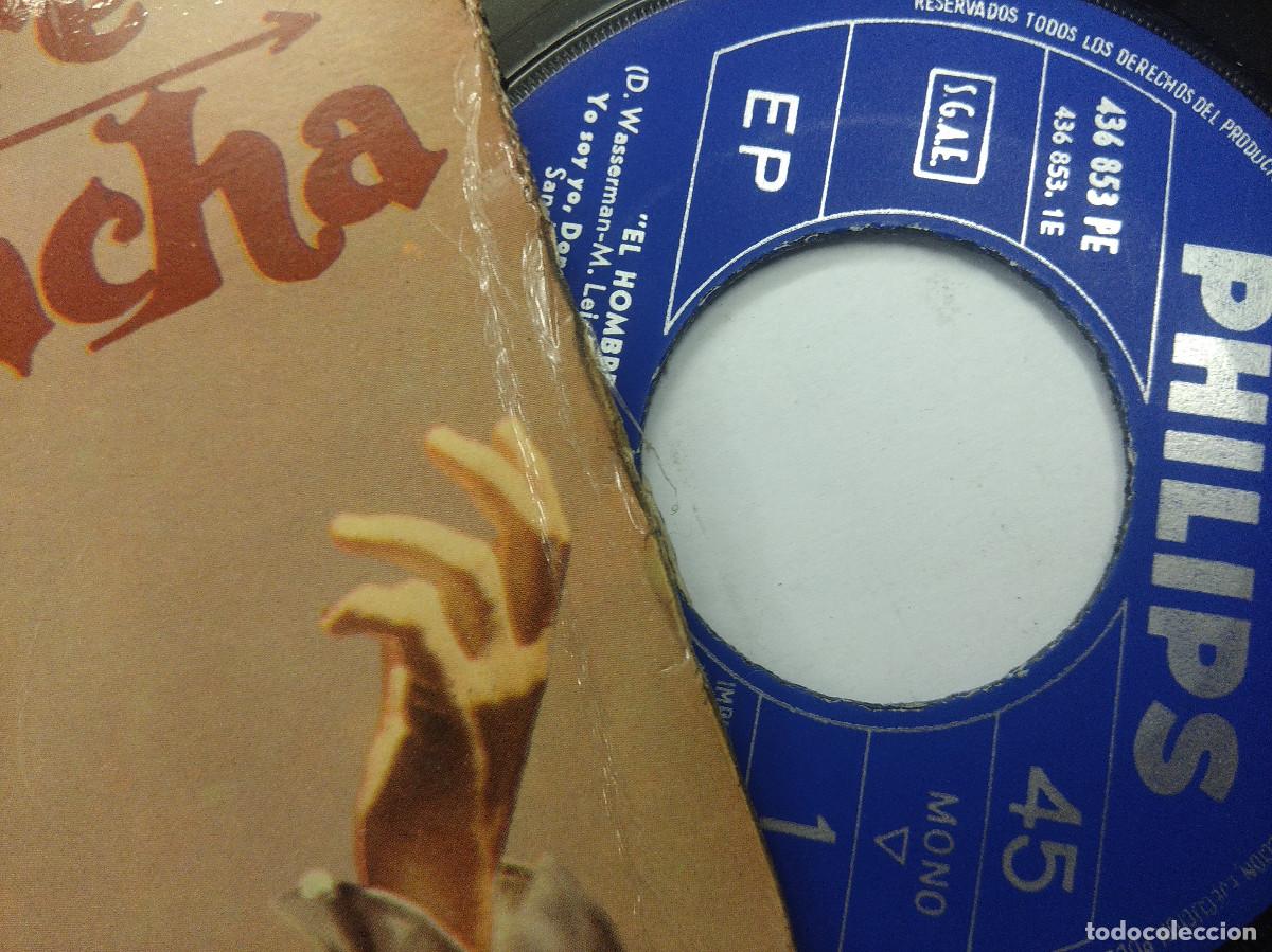 Discos de vinilo: EL HOMBRE DE LA MANCHA/LUIS SAGIVELA/SINGLE. - Foto 2