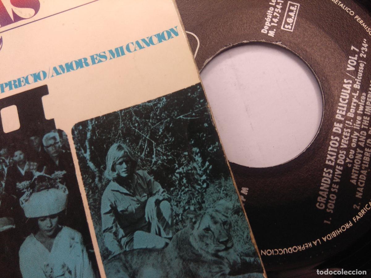 Discos de vinilo: GRANDES EXITOS DE PELICULAS 7/SINGLE. - Foto 2