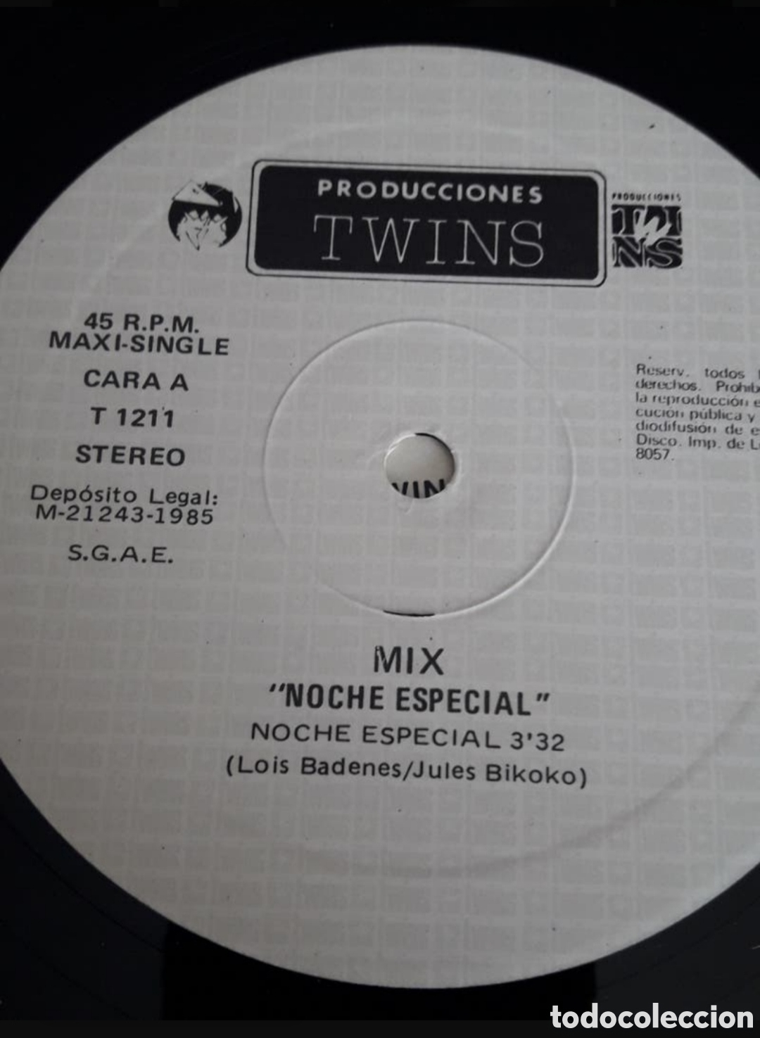 Discos de vinilo: Maxi single Mix. Noche especial. SIN USAR - Foto 3
