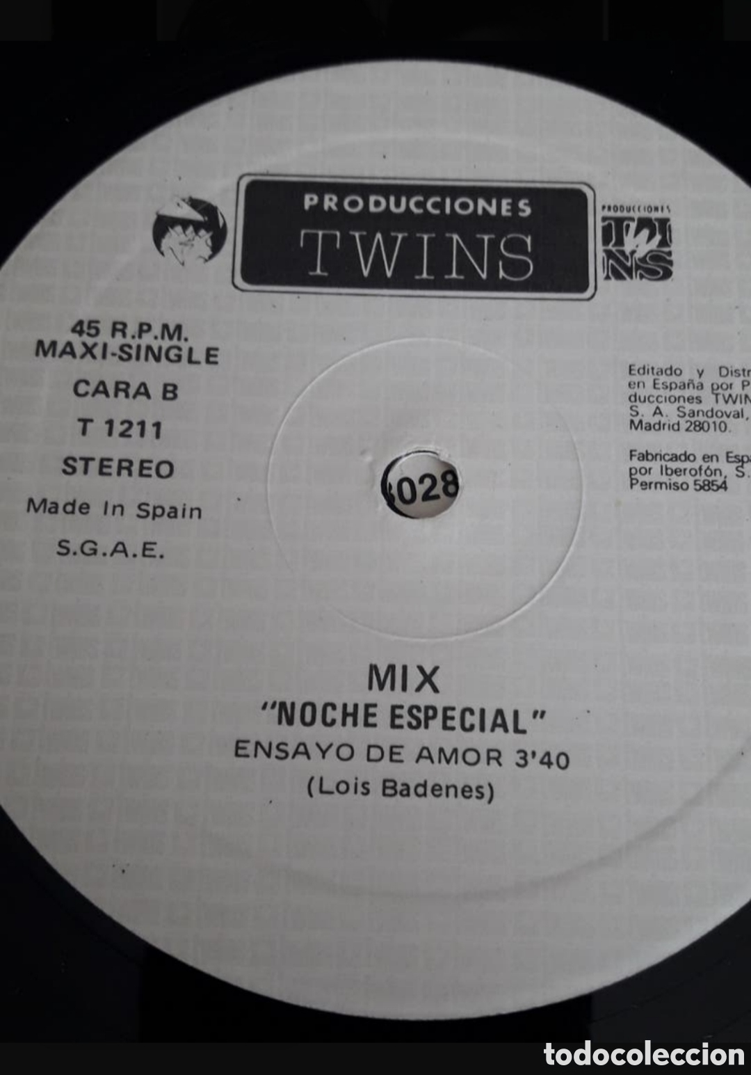 Discos de vinilo: Maxi single Mix. Noche especial. SIN USAR - Foto 4