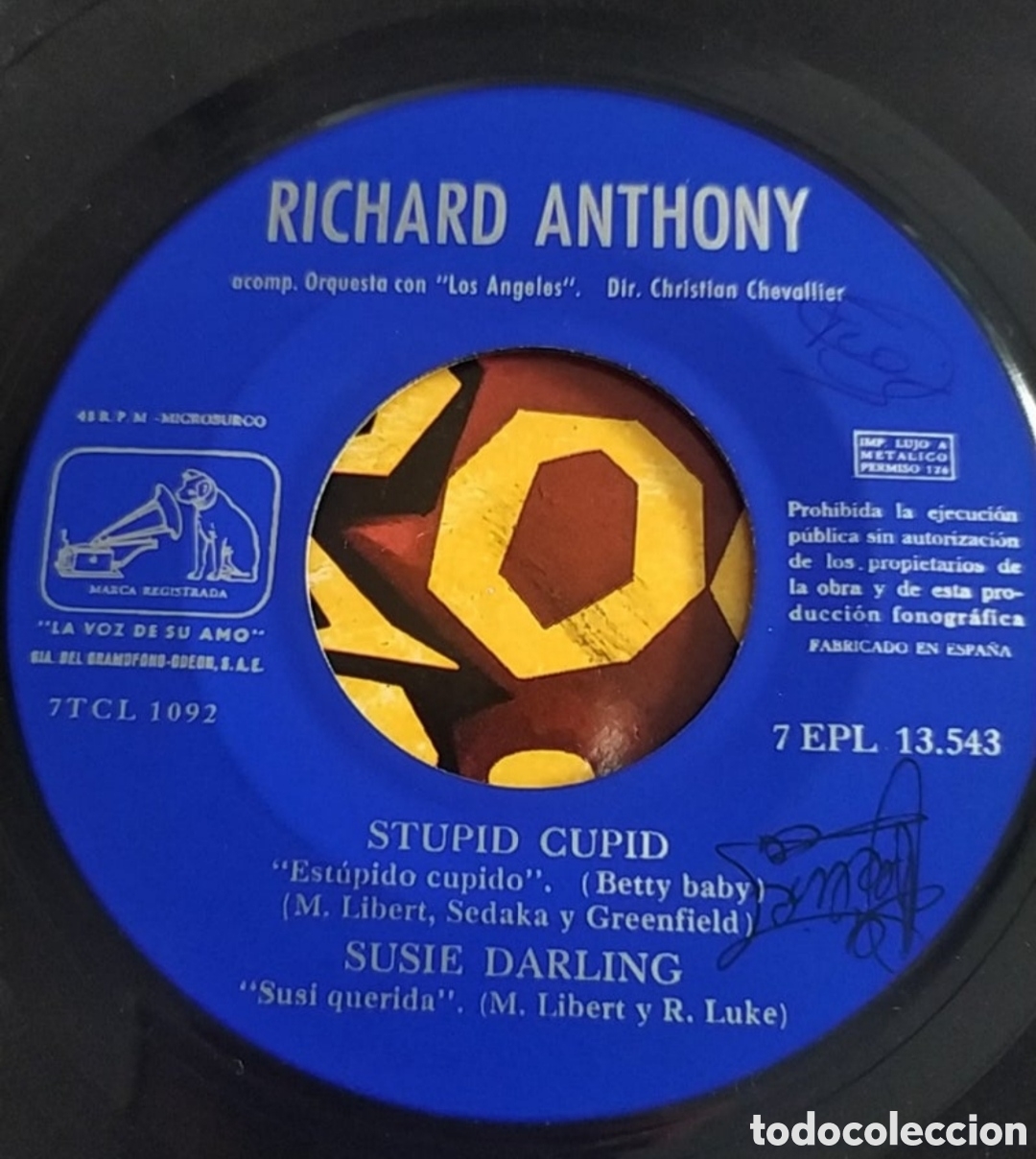 Discos de vinilo: Ep Richard Anthony. RockNRichard - Foto 4