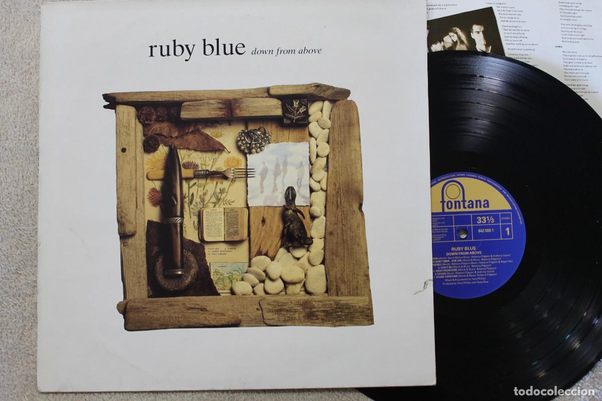 Discos de vinilo: RUBY BLUE DOWN FROM ABOVE LP VINYL MADE IN UK 1989 - Foto 1