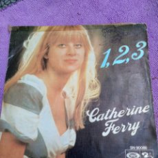 Discos de vinilo: CATHERINE FERRY-1.2.3-PETIT JEAN-SINGLE VINILO. Lote 367596044