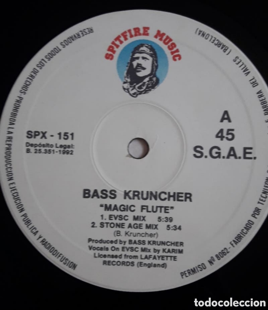Discos de vinilo: Maxi single Bass Kruncher.&nbsp;Magic Flute - Foto 2